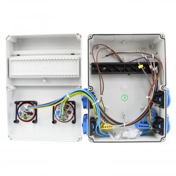 Preview: Stromverteiler (1x CEE 5P 16A + 1x CEE 5P 32A + 4x 230V/16A)